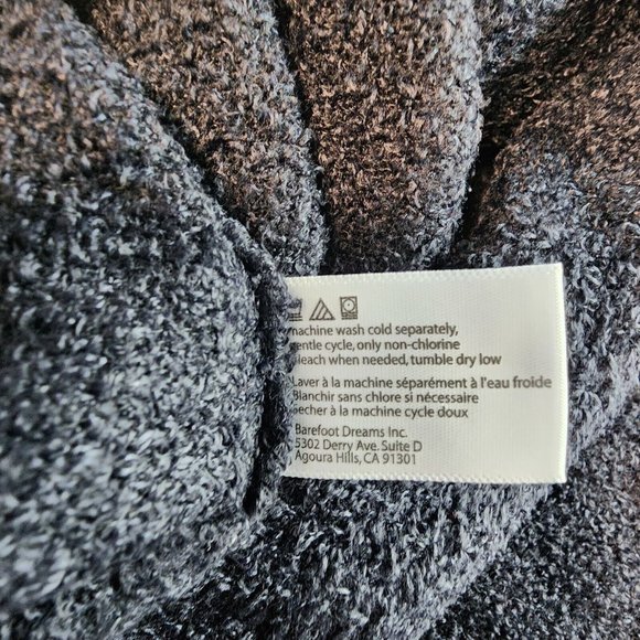 Barefoot Dreams Bamboo Chic Lite Calypso Wrap Ombre Cardigan‎ S/M Gray Black - Picture 7 of 12